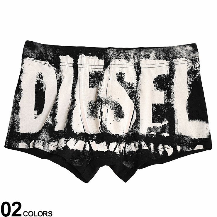 ディーゼル DIESEL (ディーゼル) ストレッチコットン ダメージロゴ 前閉じ ボクサーパンツ DS00CIYK0QIAJ ブランド メンズ 男性 下着 ボクサー パンツ 前閉じ