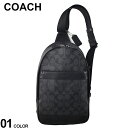 コーチ 革バッグ メンズ COACH (コーチ) レザー 切替 シグネチャー ボディバック CO54787 ブランド メンズ 男性 バッグ 鞄 ショルダー 斜め掛け