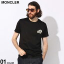 モンクレール トップス メンズ MONCLER (モンクレール) ダブルワッペン クルーネック 半袖 Tシャツ MC8C000588390Y ブランド メンズ 男性 トップス シャツ 半袖シャツ