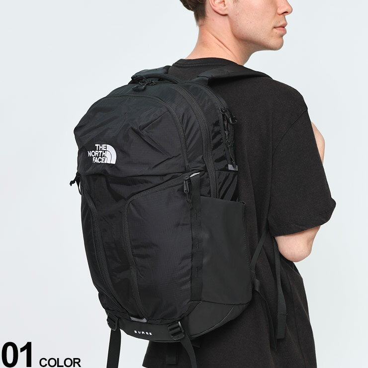 THE NORTH FACE (ザ ノースフェイス) 大容量31L 多収納 ナイロン ロゴ バックパック SURGE NF0A52SG メンズ 男性 ユニセックス 鞄 リュック 旅行 アウトドア