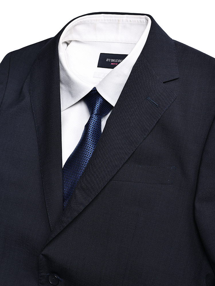 VERSARE (ヴェルサーレ) 静電気抑制 ウール混 シャドーチェック シングル2ツ釦 ノータック 2パンツスーツ MIT24S07NT メンズ ビジネス 紳士 スーツ メンズスーツ 2本パンツ