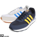 adidas アディダス ローカットスニーカー スリーストライプ RUN 60s 3.0 M LSH99 ランニング スポーツ 大きいサイズ メンズ ホワイト ネイビー 30.0cm 31.0cm