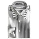 SARTORIA DEL GROSSO (サルトリアデルグロッソ) 日本製 ラルフストライプ ドゥエボットーニカラー 長袖 ワイシャツ 524114 メンズ ビ...