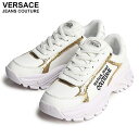 VERSACE JEANS COUTURE (ヴェルサーチェ ジーンズ クチュール) メタリックライン スニーカー VCL77VA3SV6 ブランド レディース シューズ 靴 スニーカー ローカット
