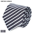 EMPORIO ARMANI (エンポリオアルマーニ) シルク ストライプ ネクタイ EA3400754F643 ブランド メンズ 男性 ネクタイ ビジネス フォーマル ギフト