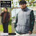 モンスターベスト EVOL-TEX 3L 4L 5L 6L 7L 8L 9L相当 大きいサイズ メンズ 全天候対応 裏フリース アウター ウィンドブレーカー ラ...