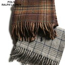 ポロラルフローレン POLO RALPH LAUREN リバーシブル チェック柄 マフラー RLPC0945F4 ブランド メンズ 男性 マフラー ビジネス フ...