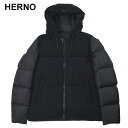 ヘルノ HERNO ニット切り替え フード フルジップ ダウンジャケット HRPI1198U33423 ブランド メンズ 男性 アウター ジャケット ニット ダ...