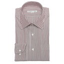 SARTORIA DEL GROSSO (サルトリアデルグロッソ) 日本製 綿100% ストライプ柄 セミワイドカラー 長袖 ワイシャツ 524107 メンズ ...