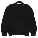 マルニ MARNI コットン ダメージ加工 手刺繍ロゴ Vネック カーディガン MALCDMG0136A0 ブランド メンズ 男性 トップス カーディガン カー...