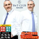 長袖ワイシャツ カッターシャツ メンズ 大きいサイズ トールサイズ オールシーズン対応 ボタンダウン 形態安定 防汚加工 高身長向け 白無地 ホワイト LLサイ...