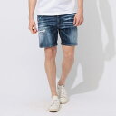 ディースクエアード DSQUARED2 ダメージ加工 ボタンフライ デニム ショートパンツ MARINE D2MU0884S30664 ブランド メンズ 男性 ...