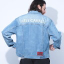 ジャスト カヴァリ Just cavalli ロゴ フルボタン デニムジャケット JC78OAS45R ブランド メンズ 男性 アウター ジャケット デニム G...