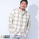 Natural Story ナチュラルストーリー 長袖 シャツ 大きいサイズ メンズ 綿100% ツイルチェック トップス チェックシャツ コットン 3L 4L...