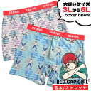 Red Cap Girl レッドキャプガール ボクサーパンツ WALK GIRL 総柄 肌着 下着 前開き 総柄 アンダーウェア 大きいサイズ メンズ ベーシュ...