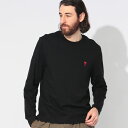 アミパリス AMI PARIS ワンポイント クルーネック 長袖 Tシャツ AMI DE COEUR AMBFUTS235724 ブランド メンズ 男性 トップ...