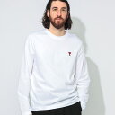 アミパリス AMI PARIS ワンポイント クルーネック 長袖 Tシャツ AMI DE COEUR AMBFUTS235724 ブランド メンズ 男性 トップ...