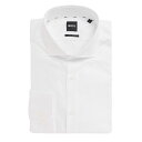 ヒューゴボス HUGO BOSS 綿100% 無地 ホリゾンタルカラー 長袖 ドレスシャツ HB50532849 ブランド メンズ 男性 トップス シャツ ワイ...