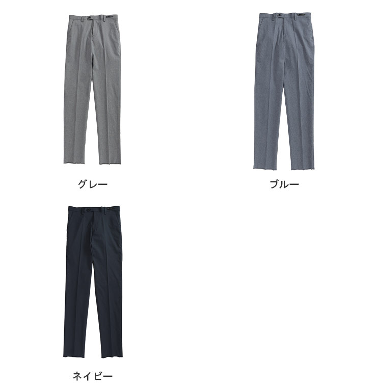 SAKAZEN (サカゼン) ビジカジ スーパーストレッチ ノータック ピンヘッド スラックス 860625S6949 メンズ ビジネス 紳士 ボトムス スラックス パンツ ロングパンツ ストレッチ 楽