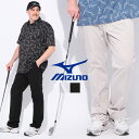 【10%OFFクーポン対象】ミズノ 9分丈 パンツ 3L 4L 5L 6L ストレッチ E2JFC095 大きいサイズ メンズ ボトムス ロングパンツ ゴルフ 無地 スポーツMIZUNO