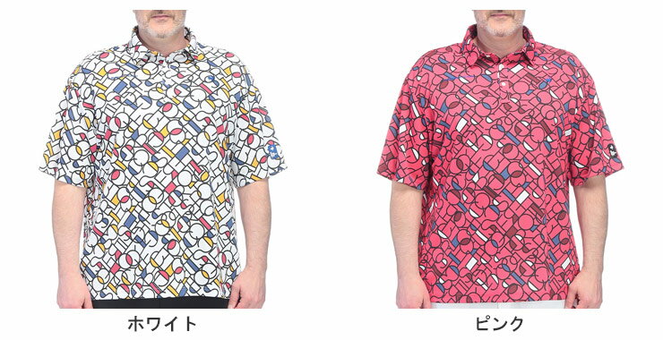 ルコックスポルティフ 半袖 ポロシャツ 3L 4L 5L 6L ストレッチ UVカット グラフィック LG5SHSB4M 大きいサイズ メンズ トップス ポロシャツ ゴルフ スポーツ トレーニング 春 夏 le coq sportif