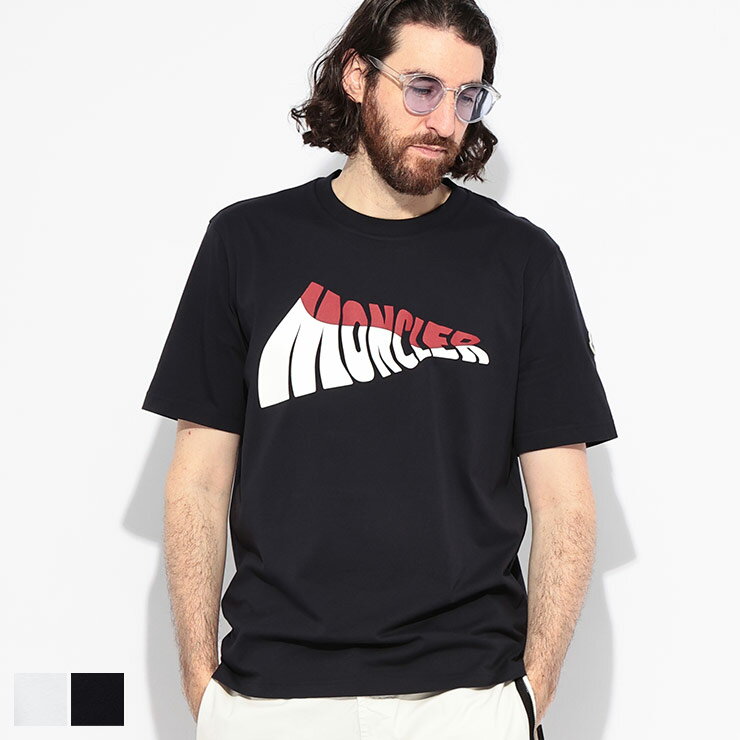 モンクレール MONCLER グラフィックロゴ クルーネック 半袖 Tシャツ MC8C0005889A17 ブランド メンズ 男性 トップス Tシャツ コットン...