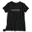 エンポリオアルマーニ EMPORIO ARMANI ロゴ刺繍 クルーネック 半袖 Tシャツ EAUL408AF10881 ブランド レディース トップス Tシャツ ロゴ コットン 春 夏