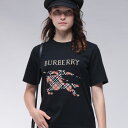 バーバリー BURBERRY クロスステッチロゴ クルーネック 半袖 Tシャツ BB8110957 ブランド レディース トップス Tシャツ コットン ロゴ 刺...