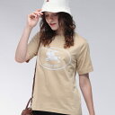 バーバリー BURBERRY ナイトスタンプロゴ クルーネック 半袖 Tシャツ BBL8110926 ブランド レディース トップス Tシャツ コットン ロゴ ...