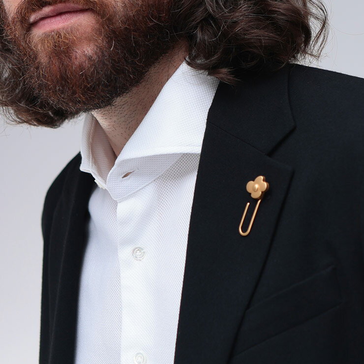 ラルディーニ LARDINI ブートニエール ゴールドピン LDFLWPINCN324 ブランド メンズ 男性 アクセサリー フォーマル ネクタイ