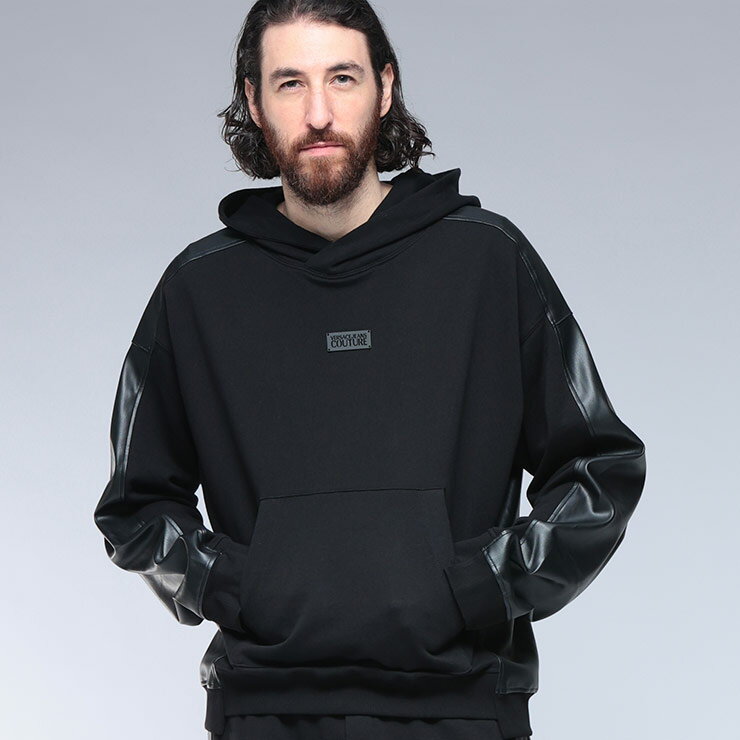 ヴェルサーチェ ジーンズ クチュール VERSACE JEANS COUTURE 異素材切り替え プルオーバー パーカー VC79GAI311 ブランド メンズ...