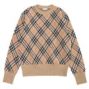 バーバリー BURBERRY エンブロイダード チェック クルーネック ウール セーター BBL8110514 ブランド レディース トップス セーター ニット...