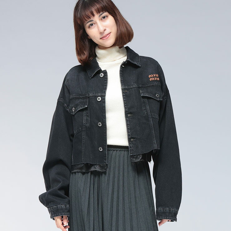 【MIUMIU】デニム レザーインサート付き ジーンズ*送料/関税込 楽天市場】デニム(ブランドミュウミュウ)の通販
