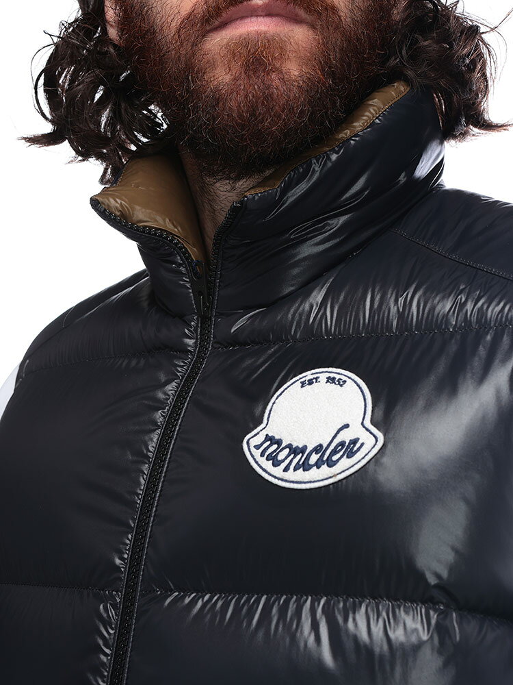 モンクレール MONCLER アウトラインマーク フルジップ ダウンベスト LIPSI MCLIPSI5 ブランド メンズ 男性 アウター ベスト ダウン スタンド 防寒 秋 冬
