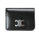 セリーヌ CELINE トリオンフ シャイニーカーフスキン 二つ折り財布 CEL10K623DPV ブランド メンズ 男性 財布 ウォレット 折り財布 コンパクト ギフト