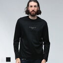 エンポリオアルマーニ ロンT Tシャツ EMPORIO ARMANI トップス メンズ 3Dエフェクトロゴ 立体ロゴ 長袖 ストレッチ EAEM4345AF10...