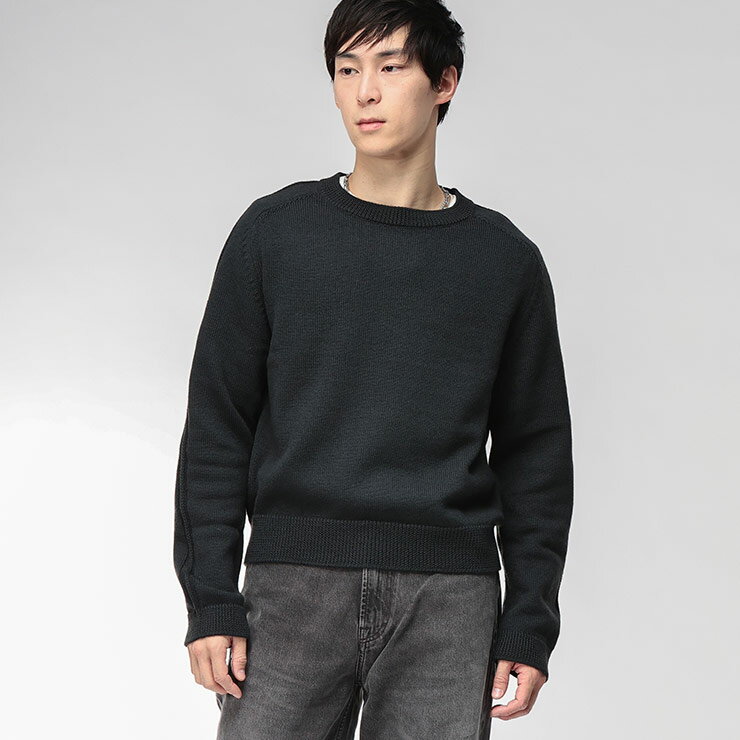 쥬 ˥å  OUR LEGACY ̵ 롼ͥå  ˥å ץ륪С Merino OLM4253TO ֥ ȥåץ ...