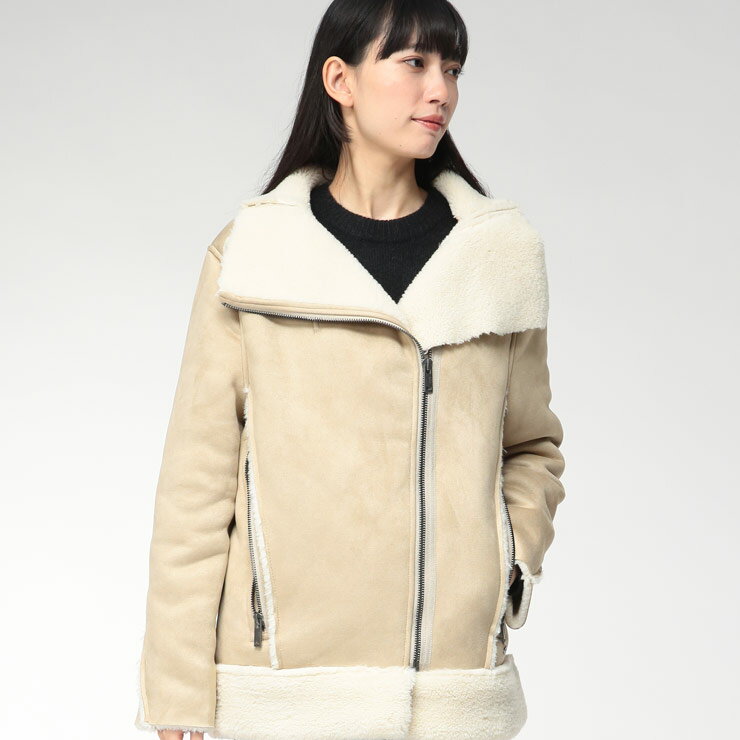 アグ ブルゾン レディース UGG ムートンジャケット ボア切り替え フルジップ ジャケット AVELIE アヴェリー UGGL1171460 ブランド アウター