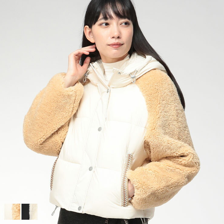 アグ ブルゾン レディース UGG ボア 中綿 コンビ フルジップ パッファー ジャケット 切り替えブルゾン MYKAH マイカ UGGL1171466 ブランド アウター