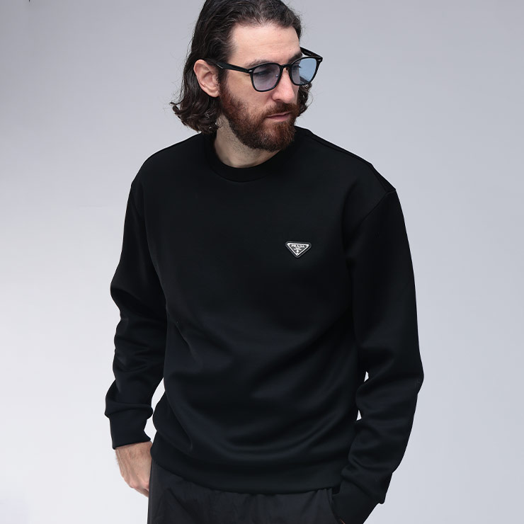 PRADA スポーティな ◆ ストレッチ ジップスウェットシャツ 人気 楽天市場】プラダ(サイズ(S/M/L)S)(スウェット・トレーナー