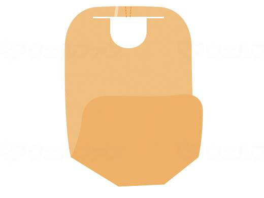 オ食事用ポケットエプロン ポケロン(使イ捨テ)/ケース/10枚入