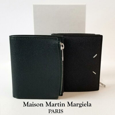 MAISON MARGIELA|メゾン マルジェラ レザー ジップ ウォレット S35UI0516P0399 カレンダーロゴ カード ケース ホルダー 定期 ICカード 小銭 コイン 入れ ミニ 2つ折り 折りたたみ 財布 本革 4ステッチ エンボス レザー イタリア製【送料無料】【楽天海外通販】【正規品】