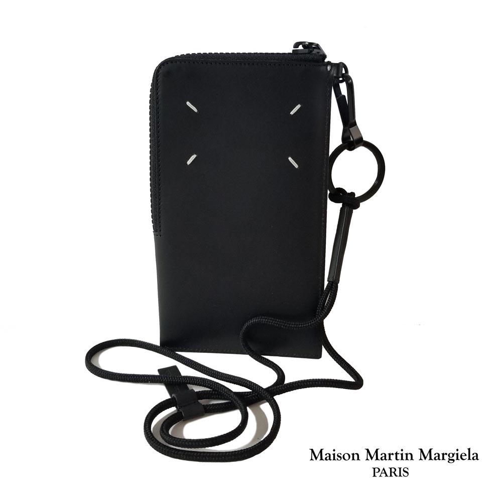 MAISON MARGIELA|メゾン マルジェラ スマートフォン ホルダー S55UI0300 PS935 スマホ ケース スマホ ポシェット ショルダー ポーチ バッグ 携帯 アイフォン 斜め掛け iphone レディース メンズ ミニ 財布 本革 イタリア製 【送料無料】【楽天海外通販】【正規品】