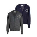 MAISON MARGIELA|メゾン マルジェラ ウールカーディガン S29HP0005 S18267 レディースサイズ グレー ネイビー【送料無料】【関税なし】【楽天海外通販】【正規品】