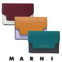 マルニ 定期入れ・パスケース レディース マルニ MARNI サフィアーノ カーフスキン ウォレット PFMOW02U25 LV520 クレジット カード パス ケース 名刺 定期 ICカード ミニ 財布 小銭 コイン 入れ 三つ折り 折りたたみ 本革 レザー イタリア製【送料無料】【楽天海外通販】【正規品】