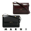 マルニ MARNI カーフスキン バッグ TRUNK ミディアム SBMPN09U07 LV455 2way 定番 クラシック ハンド ショルダー レディース 肩掛け 斜めがけ クロス ブラック ワインレッド 本革 通年アイテム レザー イタリア製【送料無料】【楽天海外通販】【正規品】(4)
