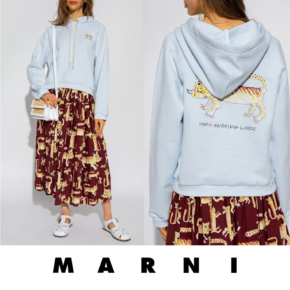 MARNI｜マルニ NAIF TIGER プリント コットン スウェットシャツ FLJE0106XP USCS79 レディース Tシャツ..