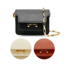 MARNI|マルニ ロゴ入り ストラップ付 TRUNK NANO MINI ショルダーバック SBMP0085U0 LV520 クロス 締めかけ レデイーズファ...