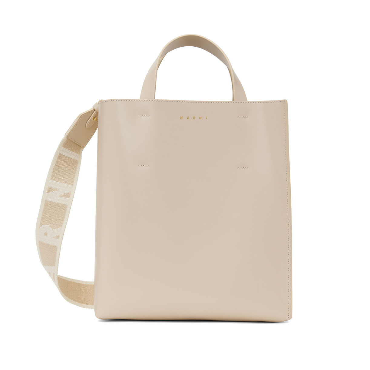 MARNI｜マルニ ロゴ入り ストラップ付 Museo ショルダー付 トートバッグ SHMPV01TU0 LV639 男女兼用【送料無料】【関税なし】【楽天海外通販】【正規品】