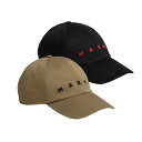 MARNI|マルニ ロゴ入りベースボールキャップ CLZC0108S0 UTC311 【送料無料】【関税なし】【楽天海外通販】【正規品】